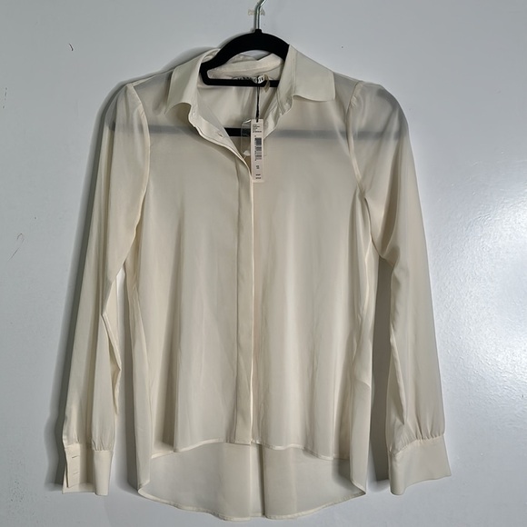 Alice + Olivia slik button down shirt size XS new - Picture 4 of 9